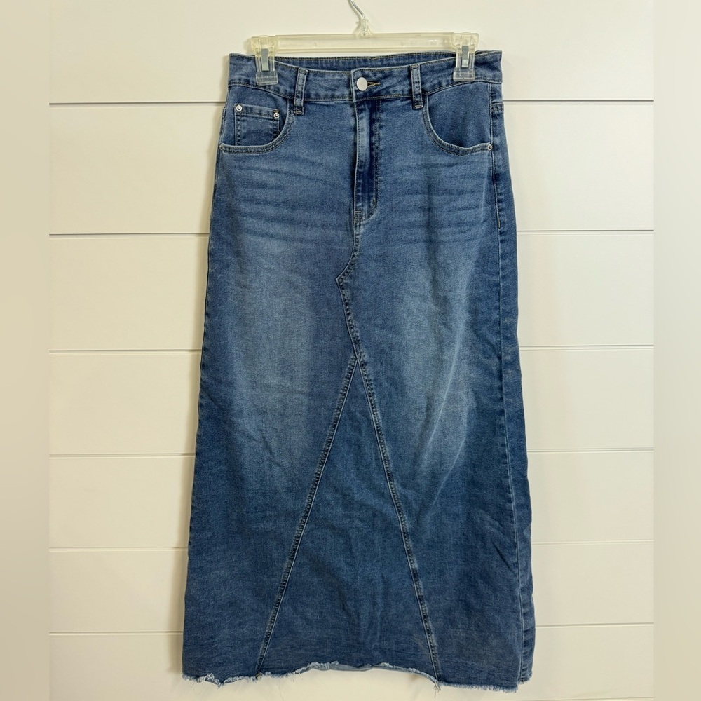 Denim Maxi Skirt